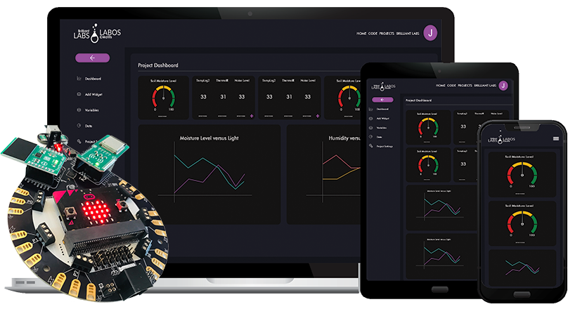 Brilliant Labs platform displayed on multiple devices